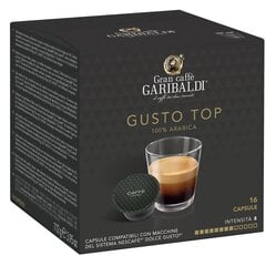 Gran Caffe Garibaldi - Gusto Top, 16 gab. Dolce Gusto automātiem piemērotas kapsulas cena un informācija | Kafija, kakao | 220.lv