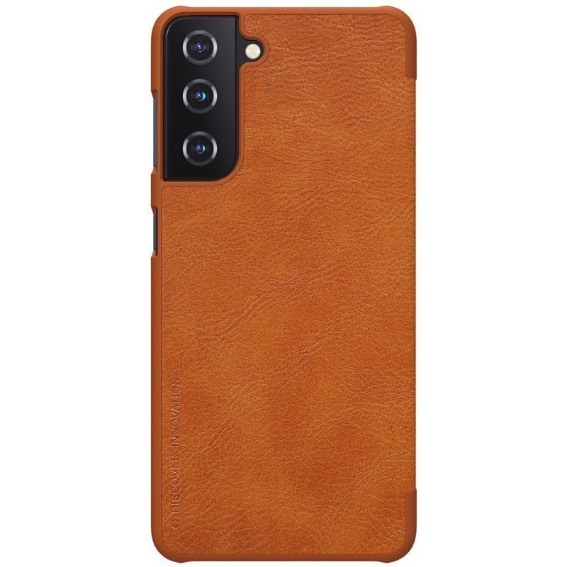 Nillkin Qin original leather maciņš piemērots Samsung Galaxy S21 5G, brown cena un informācija | Telefonu vāciņi, maciņi | 220.lv