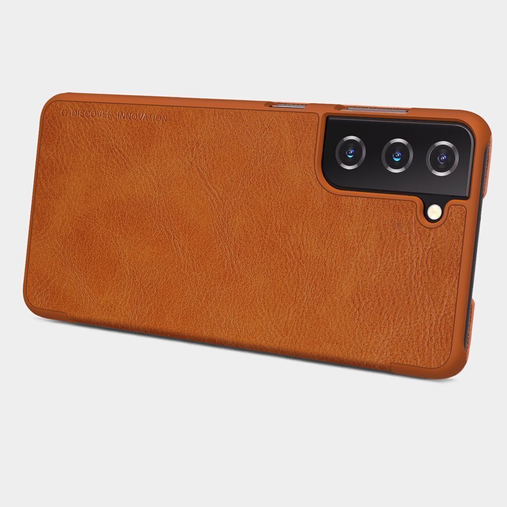 Nillkin Qin original leather maciņš piemērots Samsung Galaxy S21 5G, brown cena un informācija | Telefonu vāciņi, maciņi | 220.lv