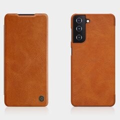 Nillkin Qin original leather maciņš piemērots Samsung Galaxy S21 5G, brown cena un informācija | Telefonu vāciņi, maciņi | 220.lv