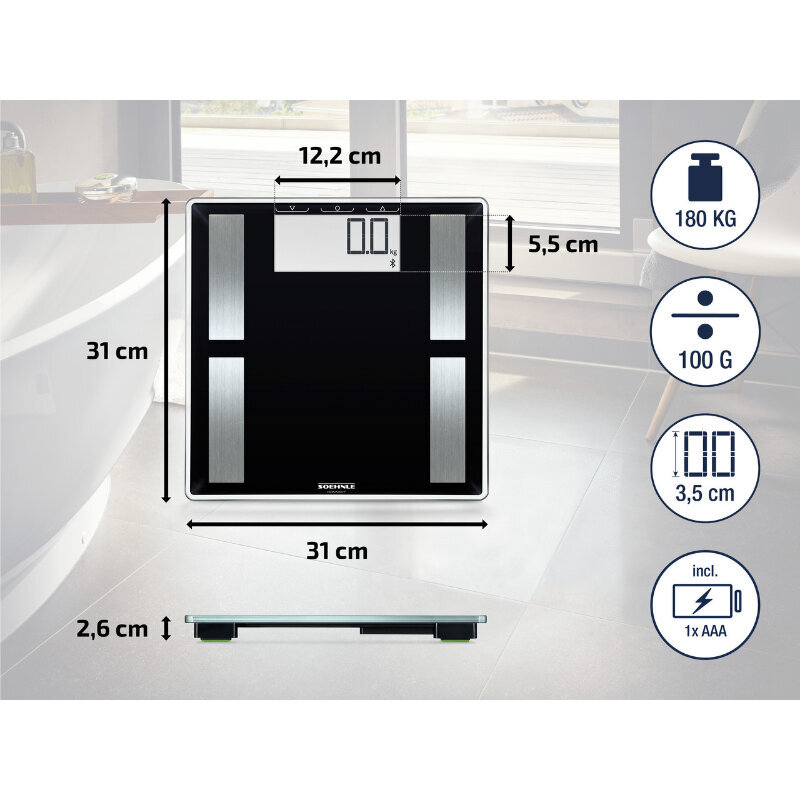 Ķermeņa analīzes svari Shape Sense Connect 50 cena un informācija | Ķermeņa svari, bagāžas svari | 220.lv