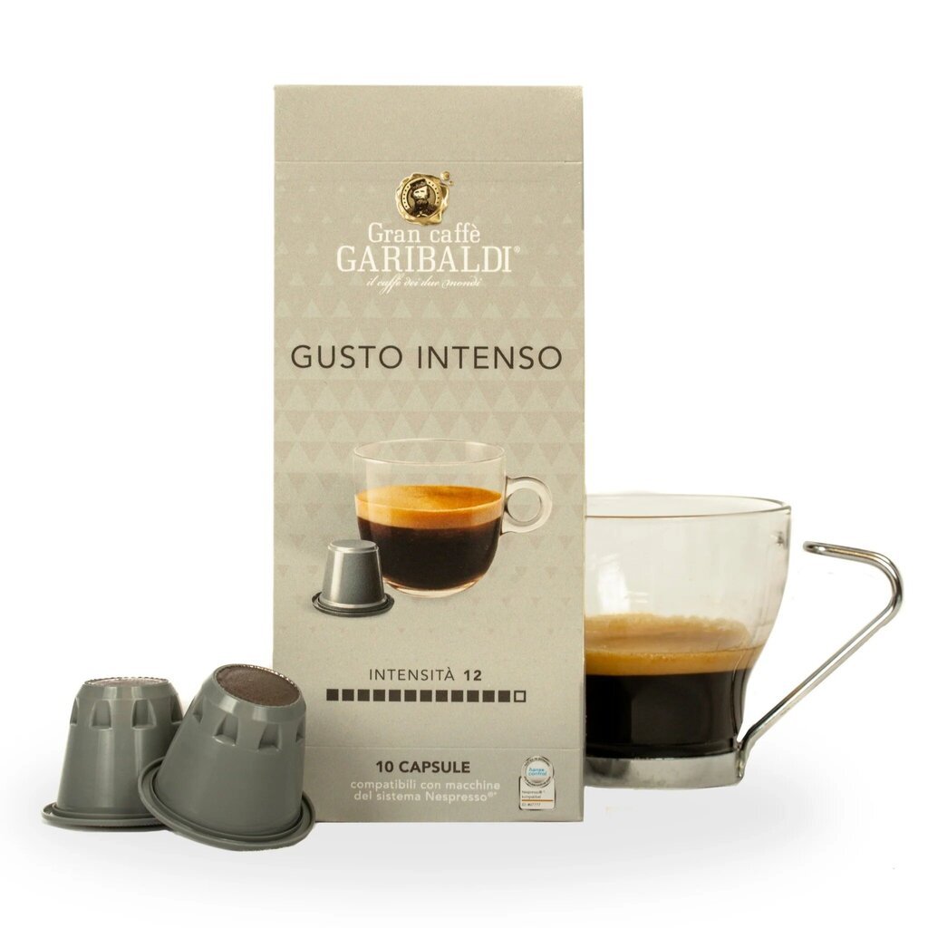 Kafijas kapsulas Gran Caffe Garibaldi - Gusto Intenso, Nespresso® aparātiem, 10 gab. цена и информация | Kafija, kakao | 220.lv