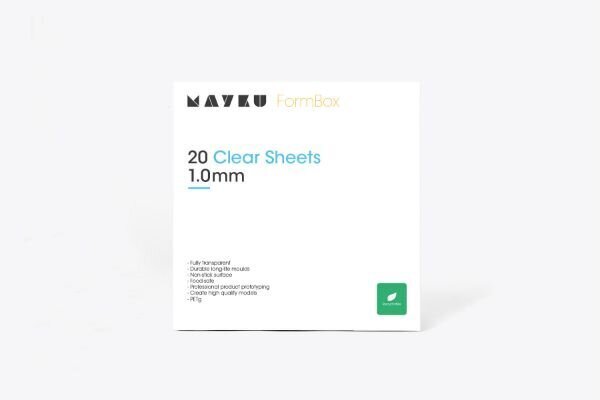 Mayku Clear Sheets 20 loksnes 1 mm cena un informācija | Aplikācijas, rotājumi, uzlīmes | 220.lv