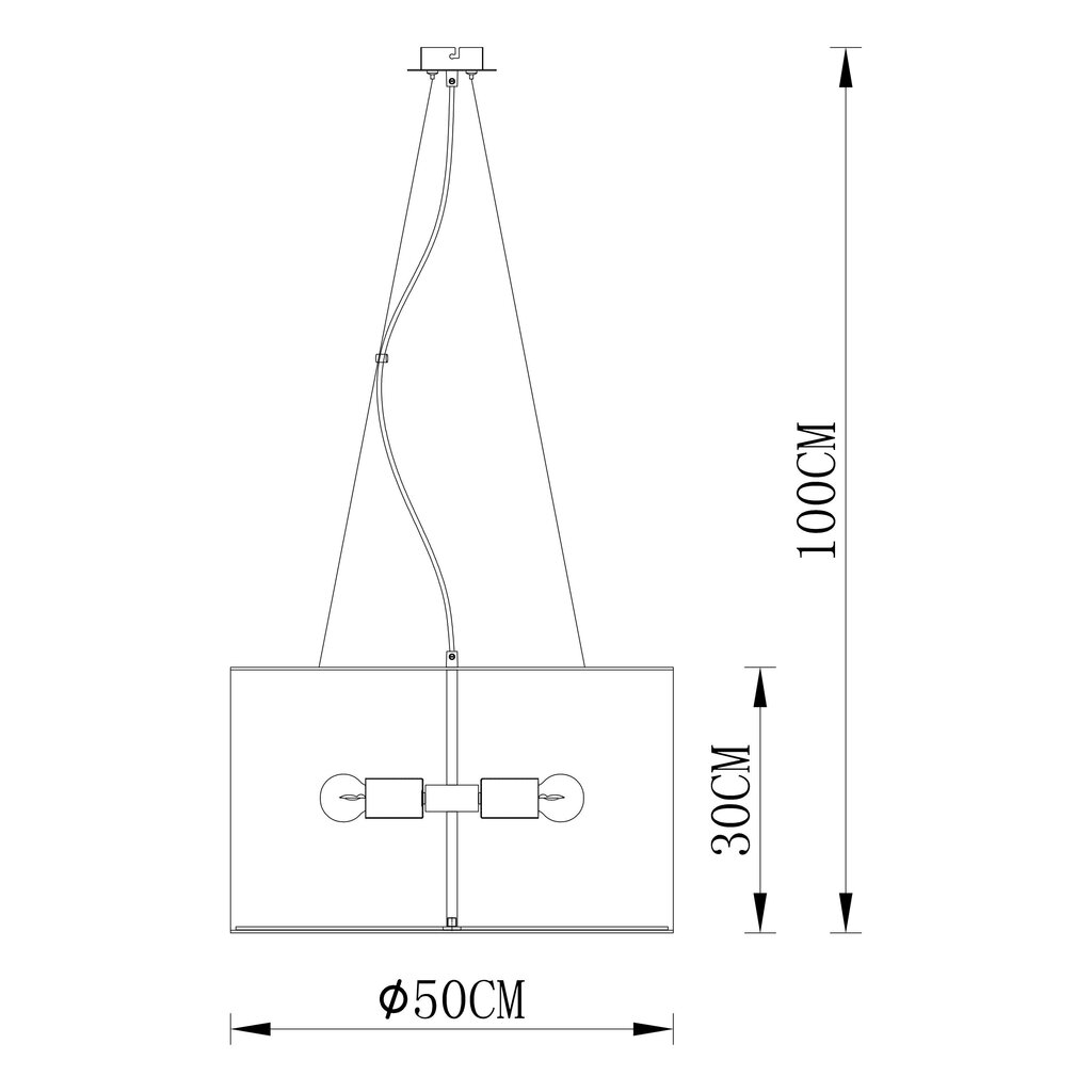 Piekāramā lampa G.LUX GM-161/3S cena un informācija | Piekaramās lampas | 220.lv