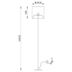 Grīdas lampa G.LUX GM-161/1F cena un informācija | Stāvlampas | 220.lv