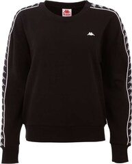 Джемпер женский Kappa Hanka Women Sweatshirt 308004-19-4006, черный цена и информация | Женские толстовки | 220.lv