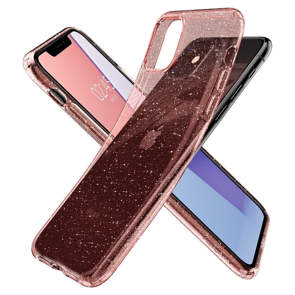 iPhone 11 Spigen Glitter Rose vāciņš, rozā cena un informācija | Telefonu vāciņi, maciņi | 220.lv