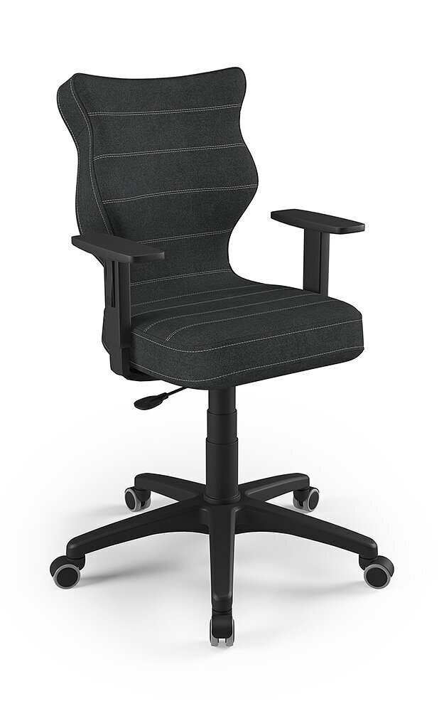 Biroja krēsls Entelo Duo DC17 6, melns cena un informācija | Biroja krēsli | 220.lv
