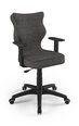 Biroja krēsls Entelo Duo AT33 6, tumši pelēks/melns