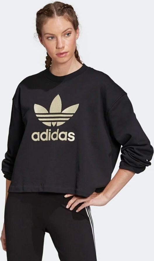 Džemperis sievietēm Adidas Originals Premium Crew Sweatshirt, melns cena un informācija | Jakas sievietēm | 220.lv