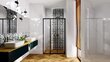 Dušas durvis REA Alex Black mat 90, 100 cm cena un informācija | Dušas durvis, dušas sienas | 220.lv