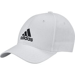 Cepure ar nagu sievietēm Adidas Baseball Cap Cot OSFM FK0890, balta cena un informācija | Sieviešu cepures | 220.lv