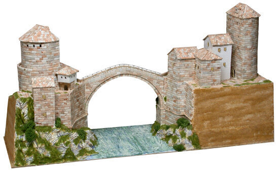 Konstrukciju komplekts modelēšanai Vecais tilts (Mostara) (Bosnija un Hercegovina), Aedes 1204 цена и информация | Konstruktori | 220.lv