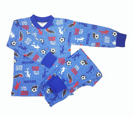 Zēnu pidžama ar garām piedurknēm Galatex, zila cena un informācija | Zēnu pidžamas, halāti | 220.lv
