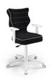 Bērnu biroja krēsls Entelo Duo JS01 5, melns / balts