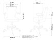 Biroja krēsls Entelo Nero DC18 6, pelēks/melns цена и информация | Biroja krēsli | 220.lv