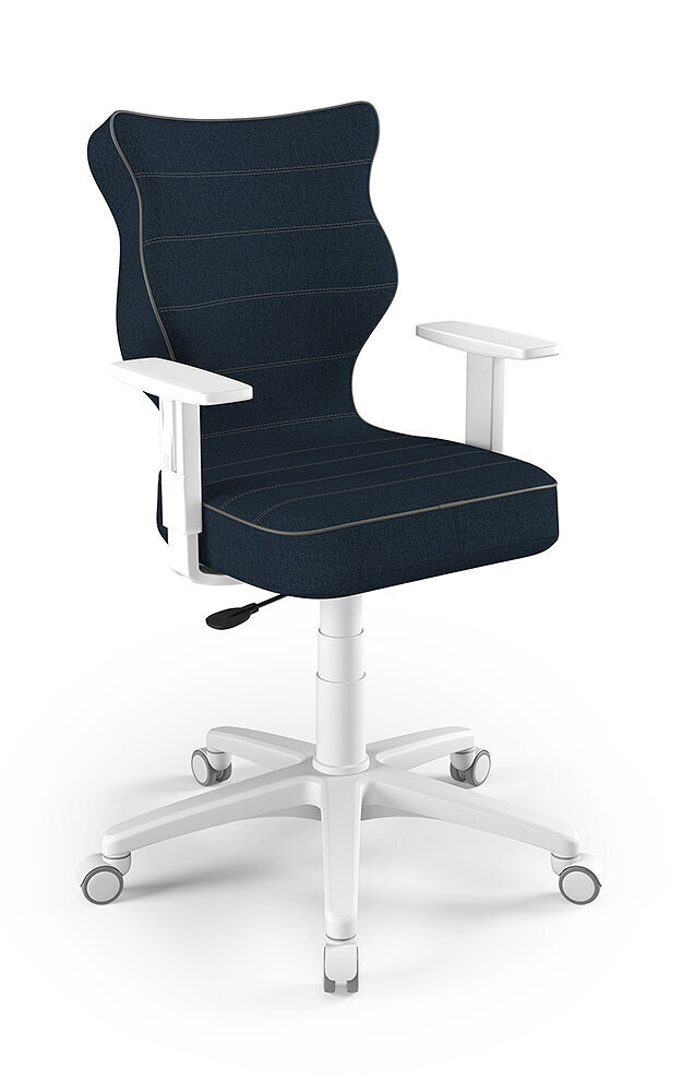 Biroja krēsls Entelo Duo TW24 6, tumši zils/balts цена и информация | Biroja krēsli | 220.lv