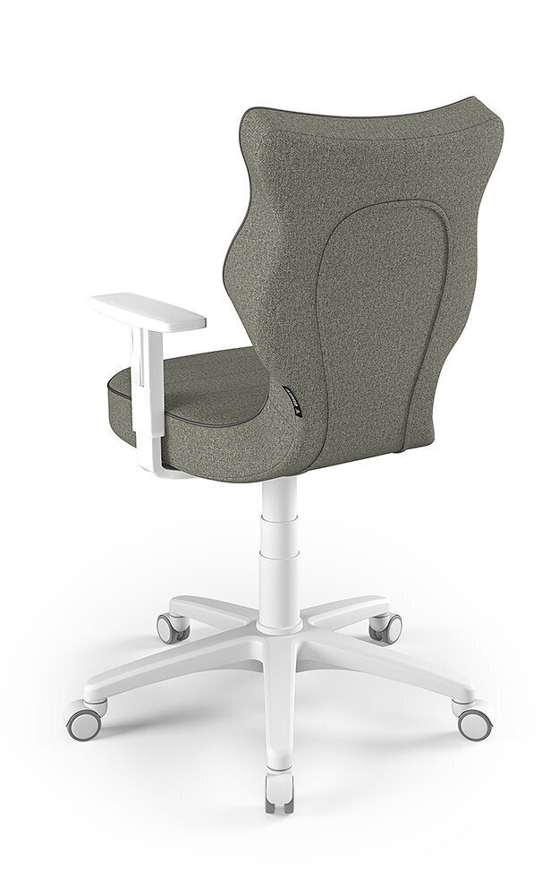 Biroja krēsls Entelo Duo TW33 6, tumši pelēks/balts cena un informācija | Biroja krēsli | 220.lv