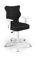 Biroja krēsls Entelo Duo FC01 6, melns/balts