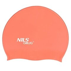 Шапочка для плавания Nils Aqua G50, оранжевая цена и информация | Шапочки для плавания | 220.lv