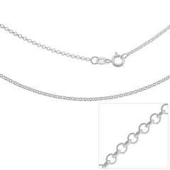 Цепочка из серебра 925 пробы с классическим дизайном, код ah8rolo15 цена и информация | Украшения на шею | 220.lv