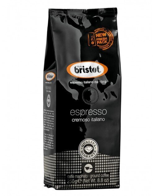 Malta kafija BRISTOT, Espresso Cremoso Italiano, 250 g цена и информация | Kafija, kakao | 220.lv