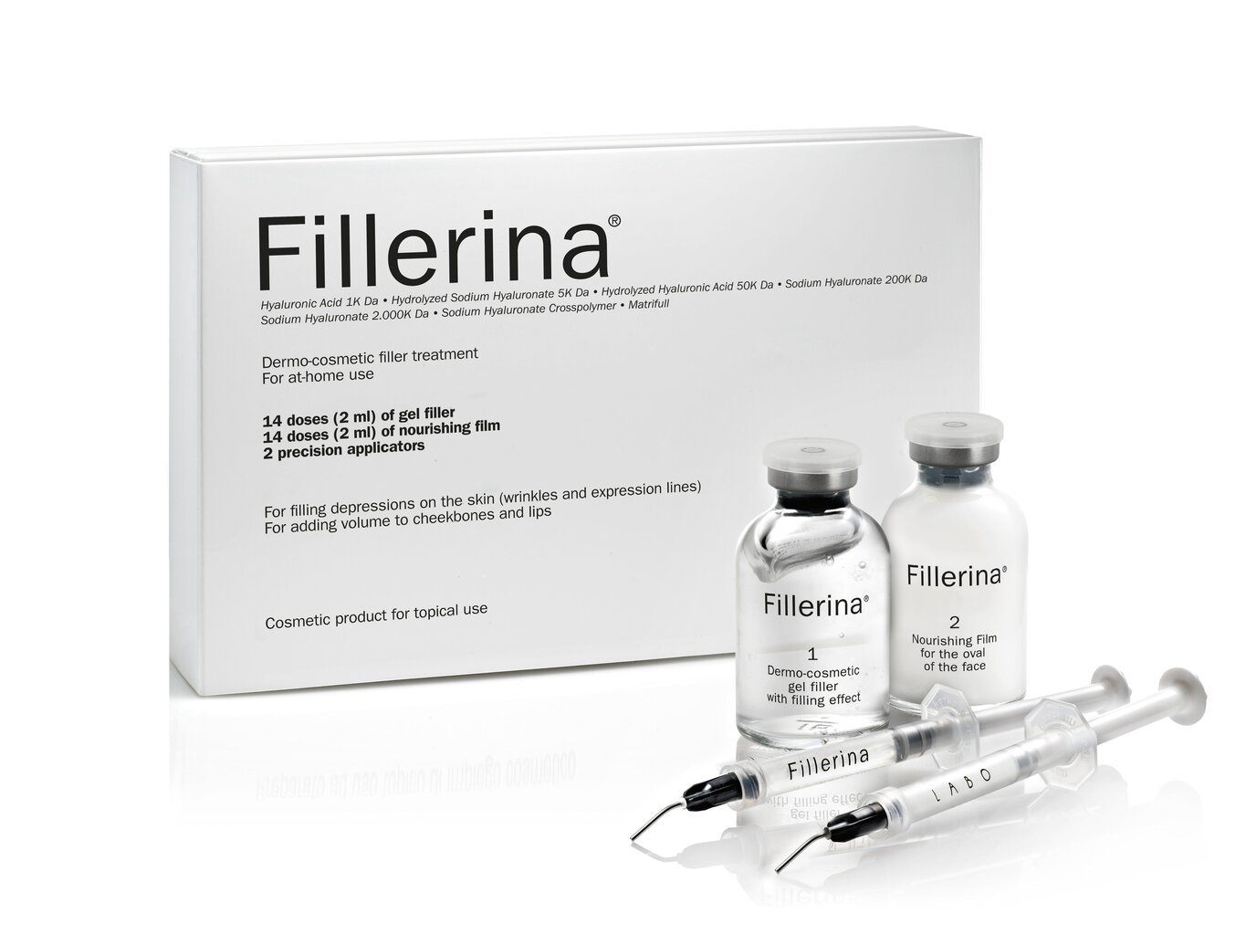 FILLERINA dermo-kosmētiskās pildvielas komplekts 2x30 ml, Intensitāte 1 цена и информация | Serumi sejai, eļļas | 220.lv