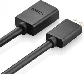 Ugreen video adapteris mini HDMI uz HDMI, 22 cm, melns цена и информация | Адаптеры и USB разветвители | 220.lv