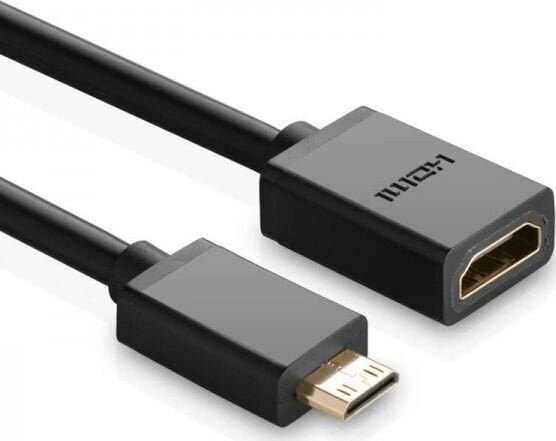 Ugreen video adapteris mini HDMI uz HDMI, 22 cm, melns cena un informācija | Adapteri un USB centrmezgli | 220.lv