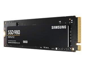 SSD|SAMSUNG|980|500GB|M.2|PCIE|NVMe|MLC|Write speed 2600 MBytes/sec|Read speed 3100 MBytes/sec|2.38mm|TBW 300 TB|MTBF 1500000 hours|MZ-V8V500BW cena un informācija | Iekšējie cietie diski (HDD, SSD, Hybrid) | 220.lv