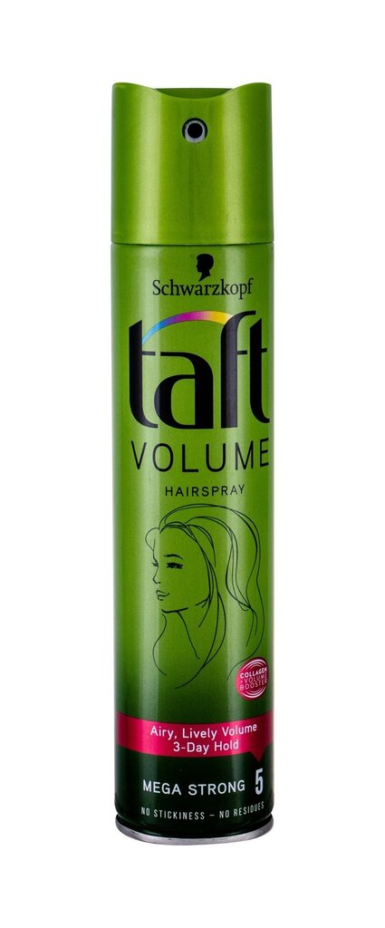 Stipras fiksācijas matu laka Schwarzkopf Taft Volume, 250 ml cena un informācija | Matu veidošanas līdzekļi | 220.lv