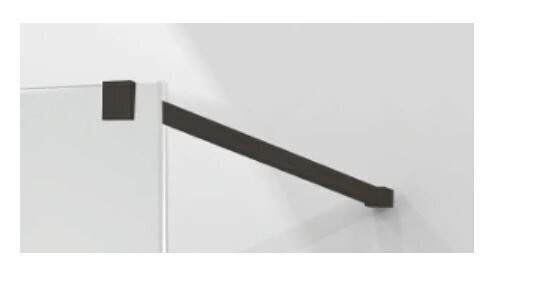Dušas sieniņa Mexen Kioto, black mat, 50,60,70,80,90,100,110,120,130,140,150,160x200 cm cena un informācija | Dušas durvis, dušas sienas | 220.lv
