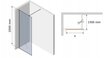 Dušas sieniņa Mexen Kioto, black mat frame/gold 50,60,70,80,90,100,110,120,130,140x200 cm цена и информация | Dušas durvis, dušas sienas | 220.lv