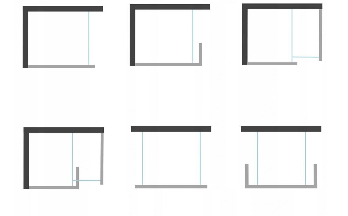 Dušas sieniņa Mexen Kioto, rose gold, 50,60,70,80,90,100,110,120,130,140,150,160x200 cm cena un informācija | Dušas durvis, dušas sienas | 220.lv