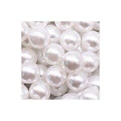 Apaļas pērļu imitācijas krelles 6 mm, 10 gab., baltā krāsā cena un informācija | Rotu veidošana, pērļošana | 220.lv