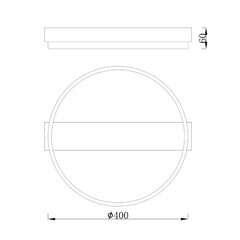 LED lampa MasterLED Galaxis Taurus 33W, balta цена и информация | Потолочные светильники | 220.lv