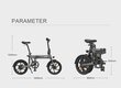 Elektriskais velosipēds Himo Z16 16", pelēks cena un informācija | Elektrovelosipēdi | 220.lv