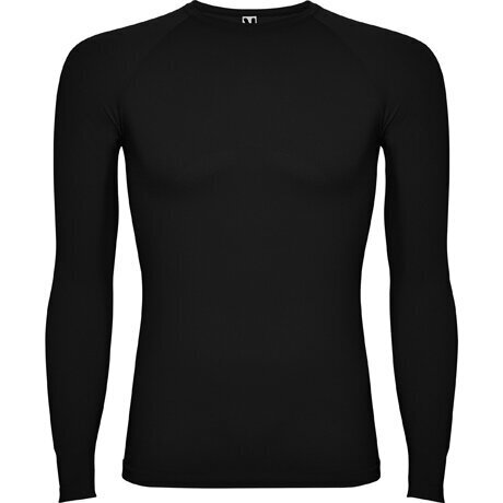 Profesionāls termo T-krekls ar pastiprinātu audumu, melns cena un informācija | Vīriešu termoveļa | 220.lv