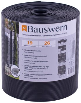 Планка для забора Bauswern premium, 26 x 0,19 м (700 г / м²). Серый цена и информация | Заборы и принадлежности к ним | 220.lv