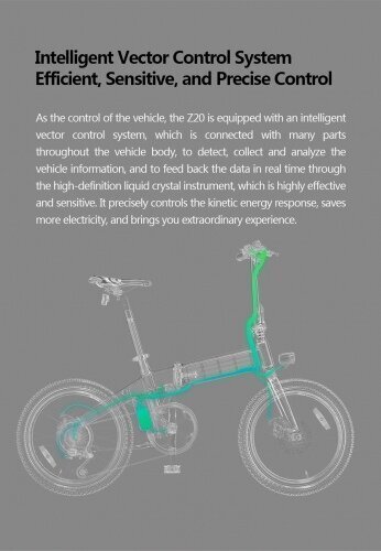 Elektriskais velosipēds Himo Z20, balts cena un informācija | Elektrovelosipēdi | 220.lv