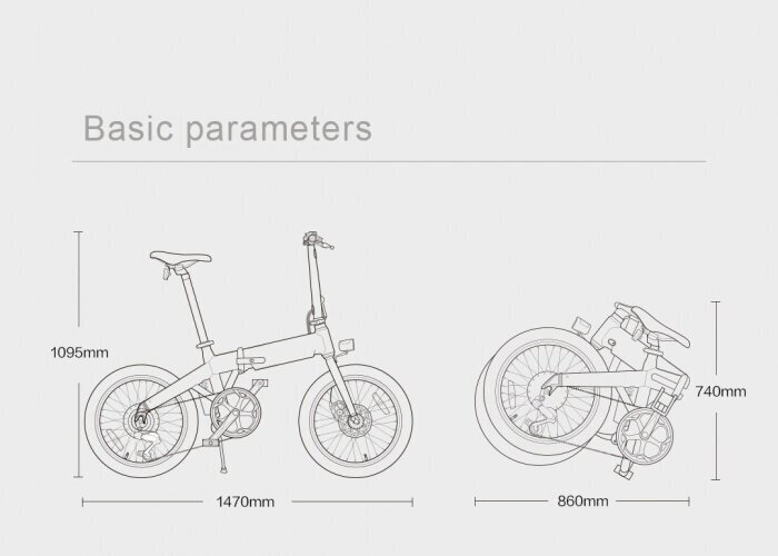 Elektriskais velosipēds Himo Z20, balts cena un informācija | Elektrovelosipēdi | 220.lv