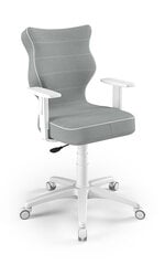 Biroja krēsls Entelo Duo JS03 6, pelēks/balts cena un informācija | Biroja krēsli | 220.lv