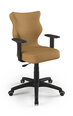 Biroja krēsls Entelo Duo VL26 6, melns/smilšu krāsas