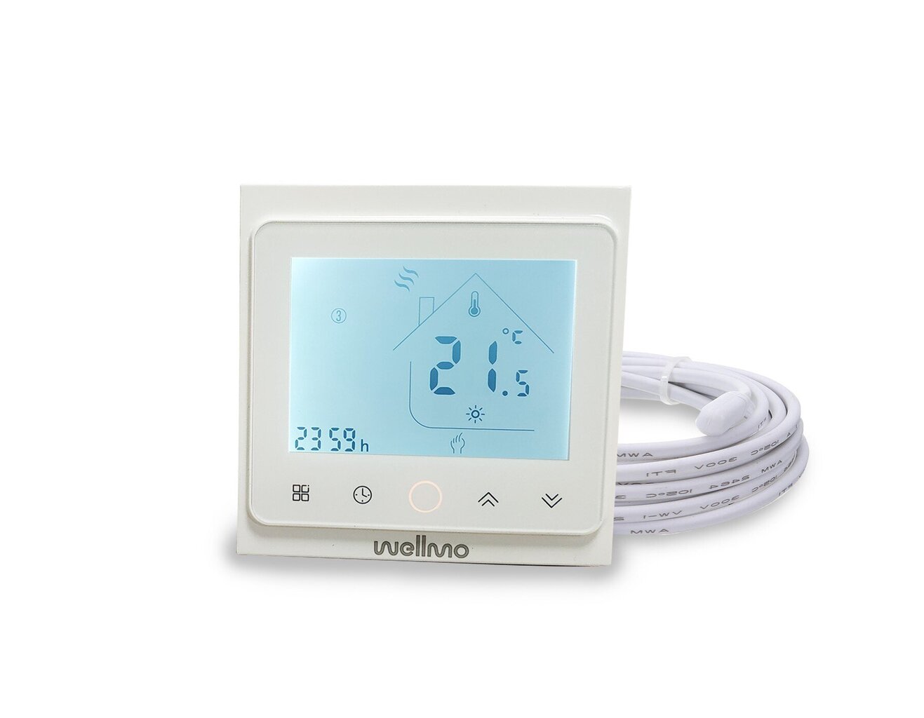 Grīdas apsildes režģis Wellmo MAT (izmērs 0,5 m2) + programmējams termostats Wellmo WTH-51.36 NEW цена и информация | Siltās grīdas | 220.lv
