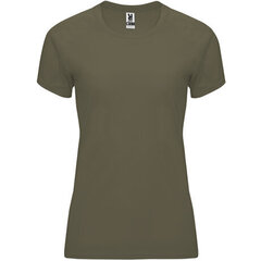 Tehnisks reglāna T-krekls ar īsām piedurknēm sievietēm, armijas zaļš cena un informācija | T-krekli sievietēm | 220.lv