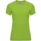 Tehnisks reglāna T-krekls ar īsām piedurknēm sievietēm, zaļš цена и информация | T-krekli sievietēm | 220.lv
