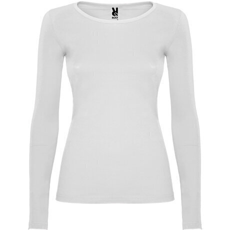 Sieviešu T-krekls ar garām piedurknēm - vidēji pieguļošs, balts cena un informācija | Blūzes, sieviešu krekli | 220.lv