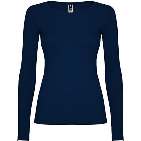 Sieviešu T-krekls ar garām piedurknēm - vidēji pieguļošs, tumši zils cena un informācija | Blūzes, sieviešu krekli | 220.lv