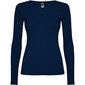 Sieviešu T-krekls ar garām piedurknēm - vidēji pieguļošs, tumši zils cena un informācija | Blūzes, sieviešu krekli | 220.lv