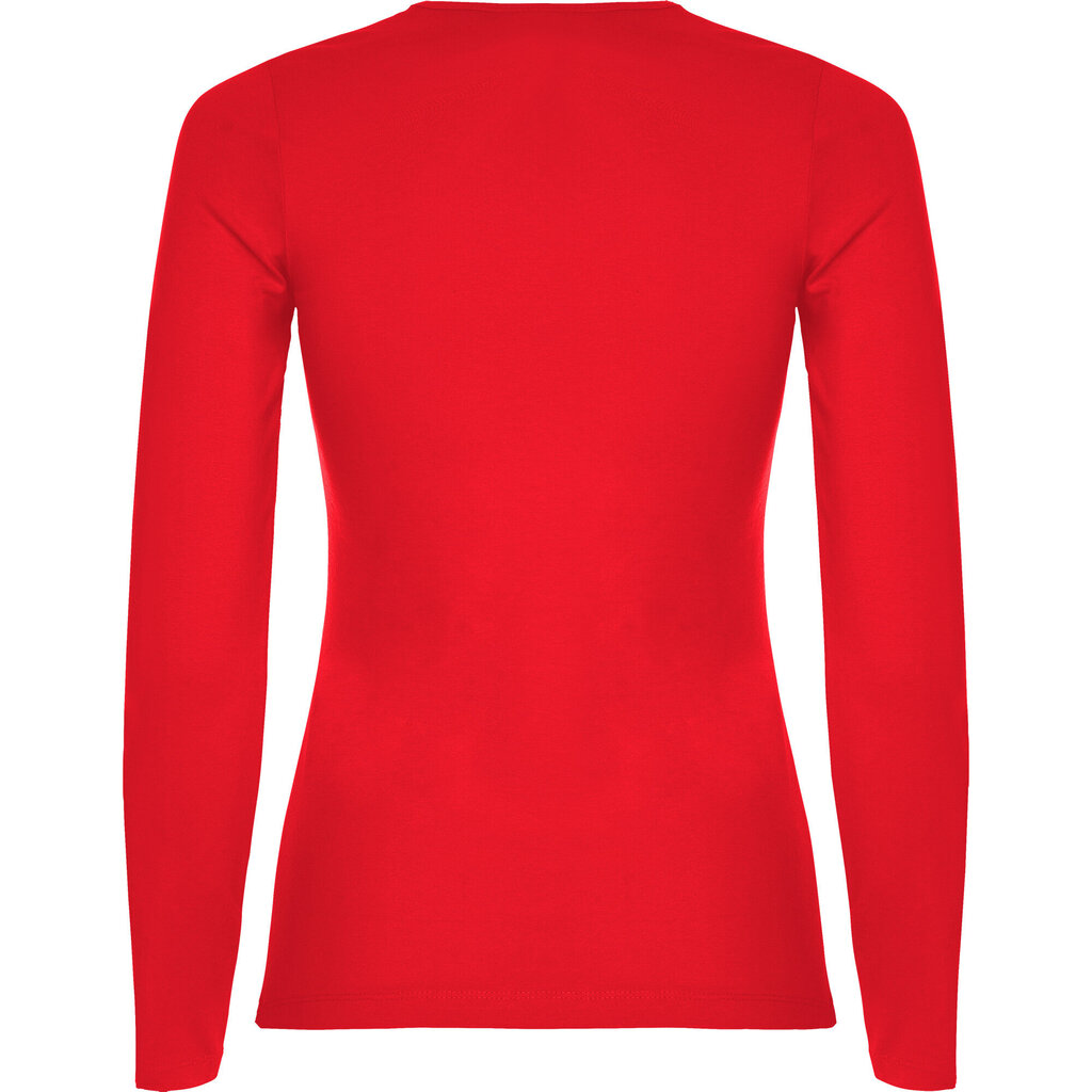 Sieviešu T-krekls ar garām piedurknēm - vidēji pieguļošs, sarkans cena un informācija | Blūzes, sieviešu krekli | 220.lv